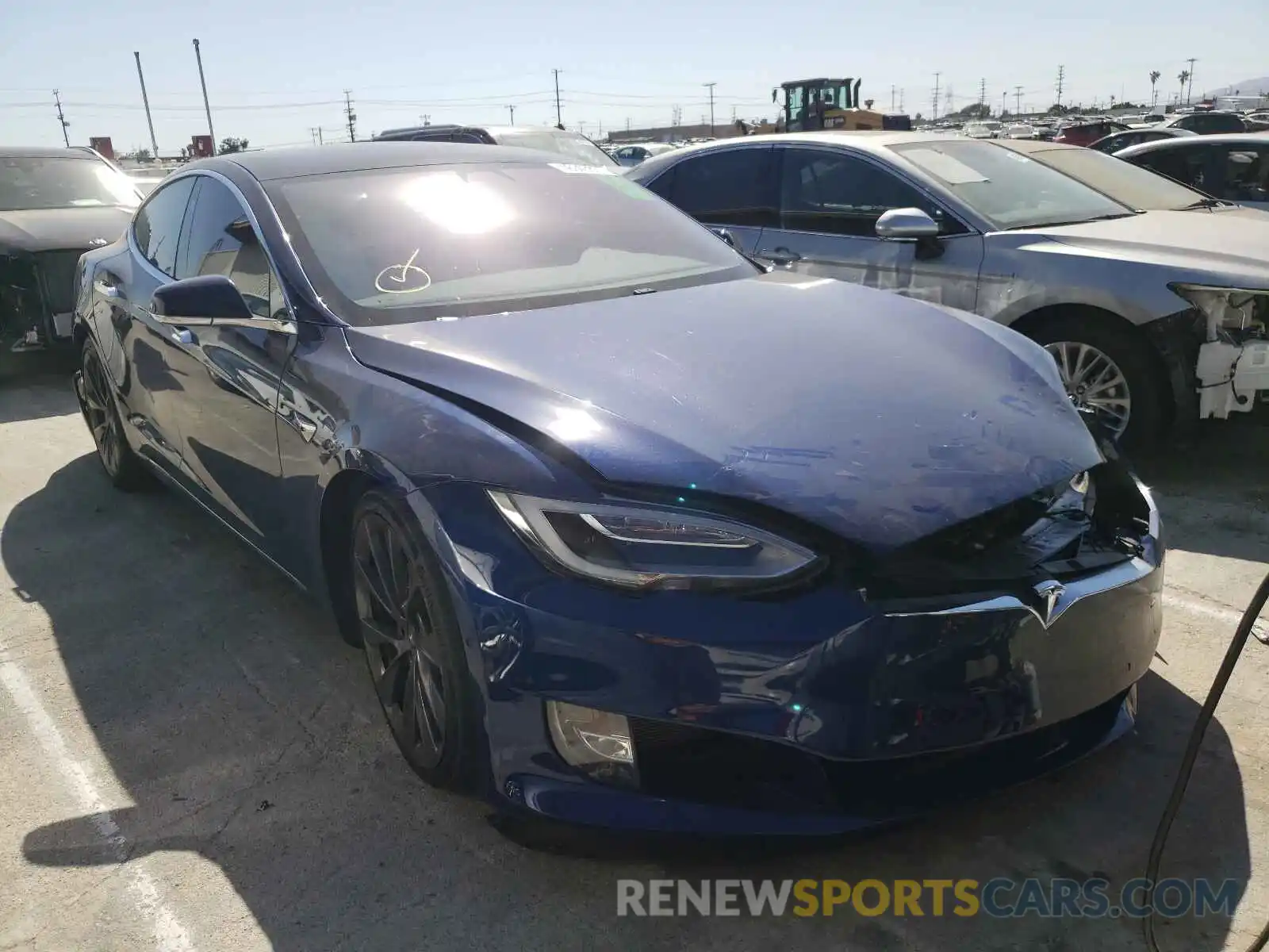 1 Photograph of a damaged car 5YJSA1E2XKF302180 TESLA MODEL S 2019