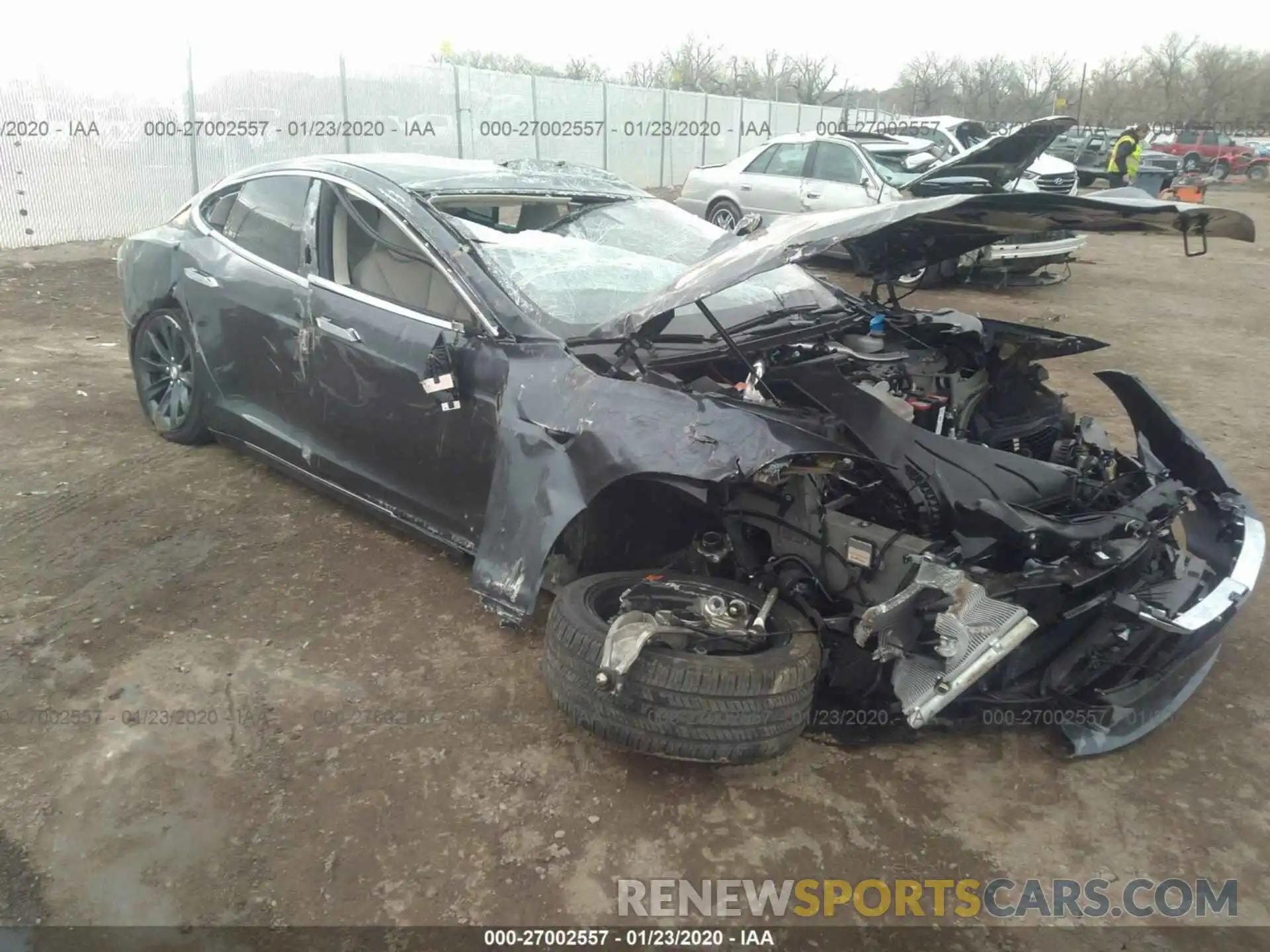 1 Photograph of a damaged car 5YJSA1E2XKF304298 TESLA MODEL S 2019