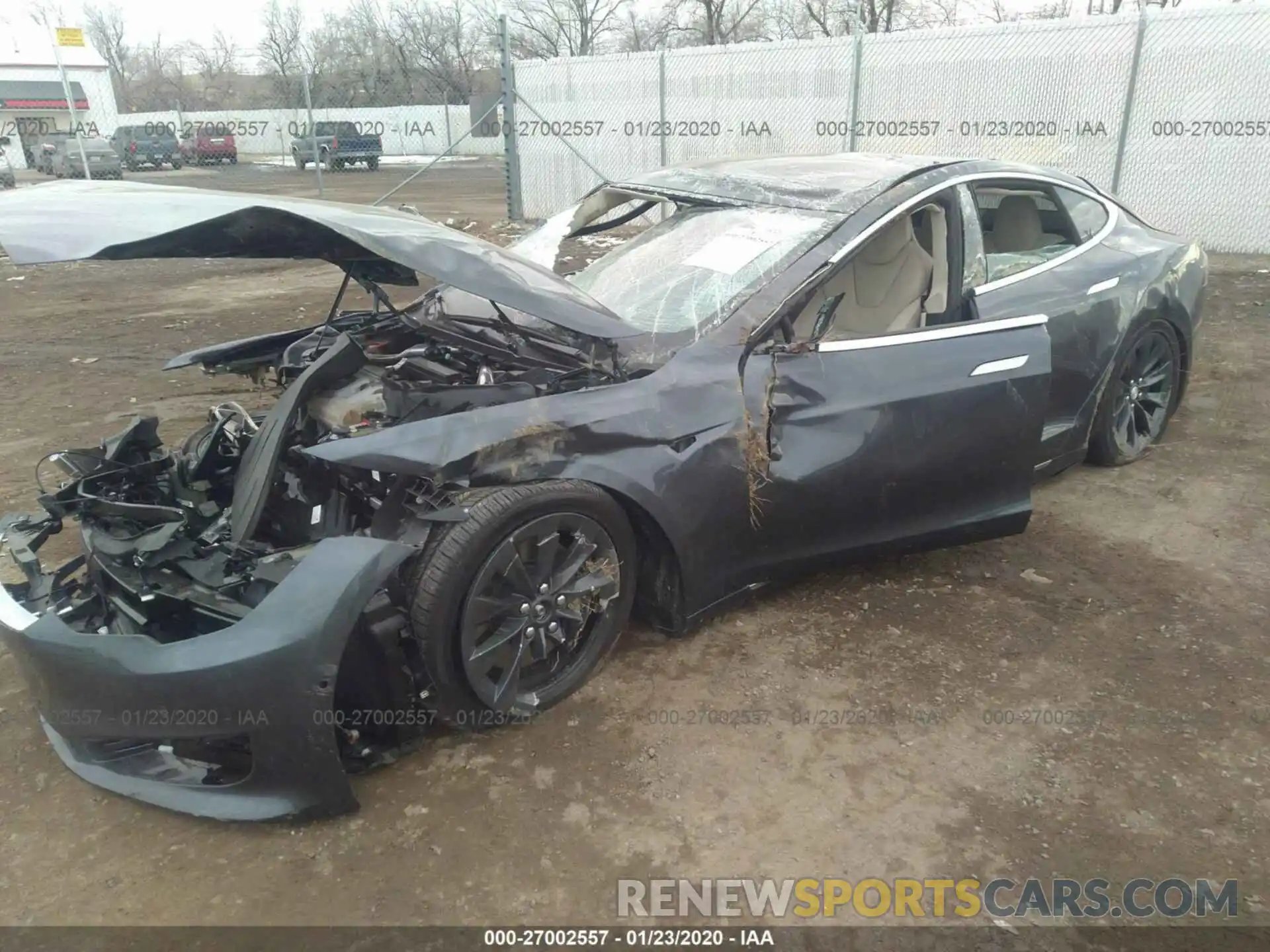 2 Photograph of a damaged car 5YJSA1E2XKF304298 TESLA MODEL S 2019