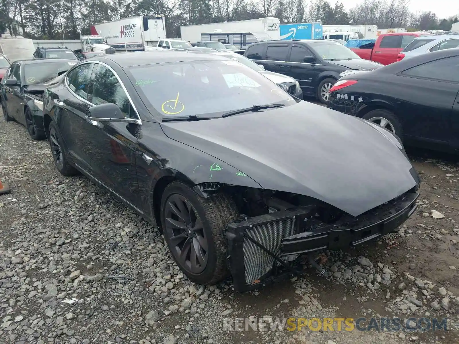 1 Photograph of a damaged car 5YJSA1E2XKF332764 TESLA MODEL S 2019