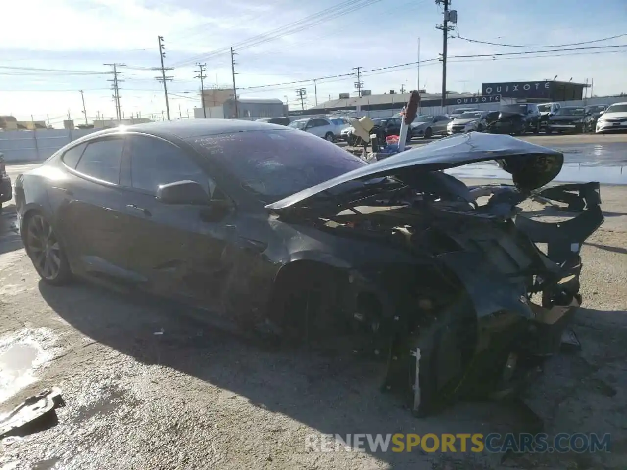 1 Photograph of a damaged car 5YJSA1E2XKF335082 TESLA MODEL S 2019