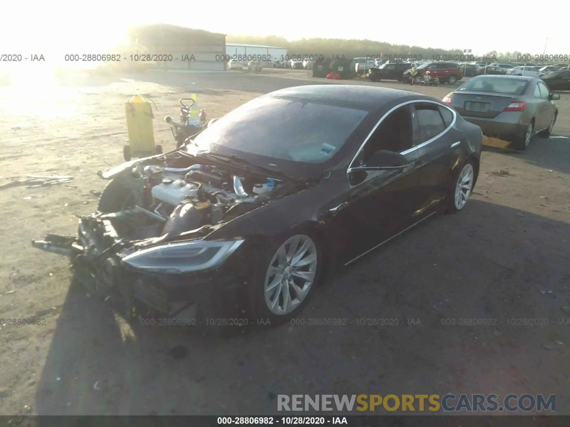 2 Photograph of a damaged car 5YJSA1E2XKF342825 TESLA MODEL S 2019