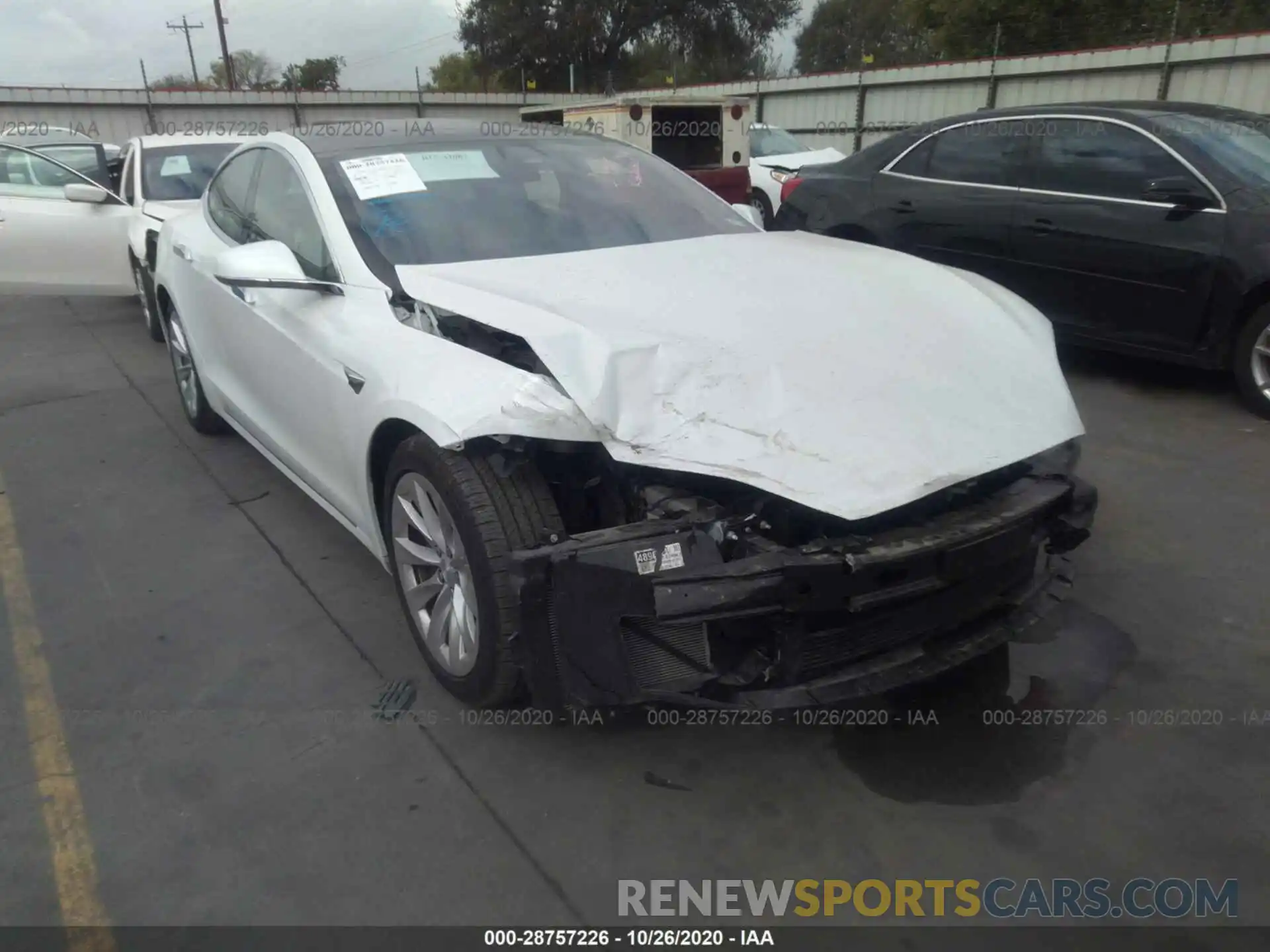 1 Photograph of a damaged car 5YJSA1E2XKF344705 TESLA MODEL S 2019