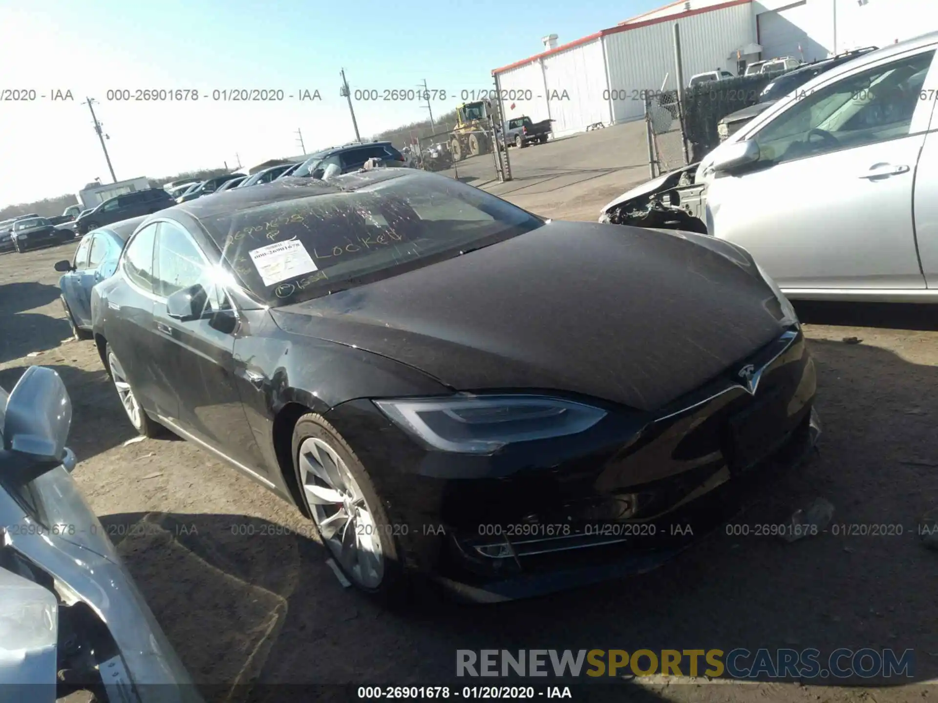 1 Photograph of a damaged car 5YJSA1E40KF338963 TESLA MODEL S 2019