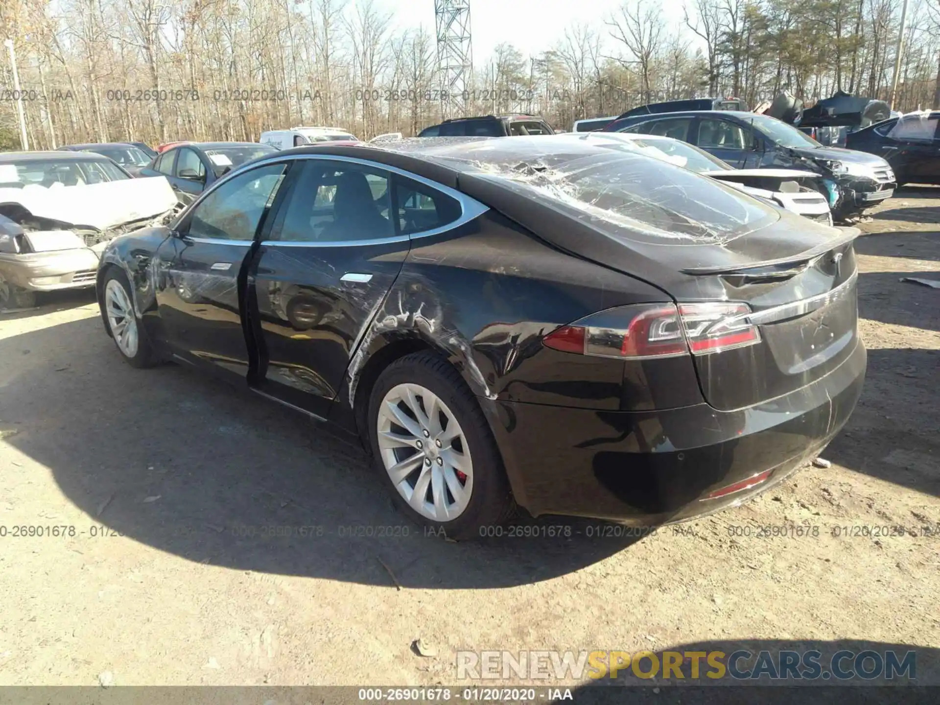 3 Photograph of a damaged car 5YJSA1E40KF338963 TESLA MODEL S 2019