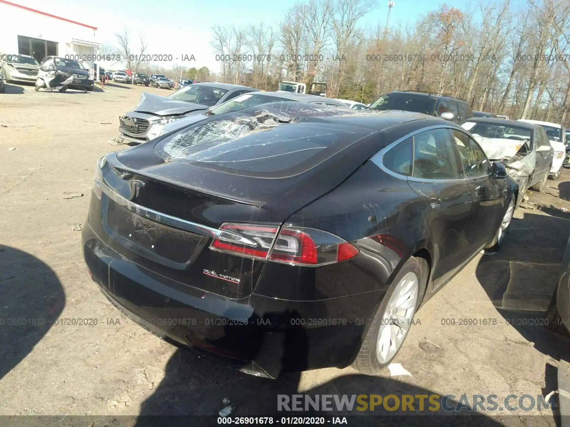 4 Photograph of a damaged car 5YJSA1E40KF338963 TESLA MODEL S 2019