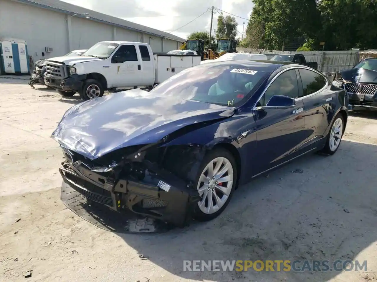 2 Photograph of a damaged car 5YJSA1E41KF308046 TESLA MODEL S 2019