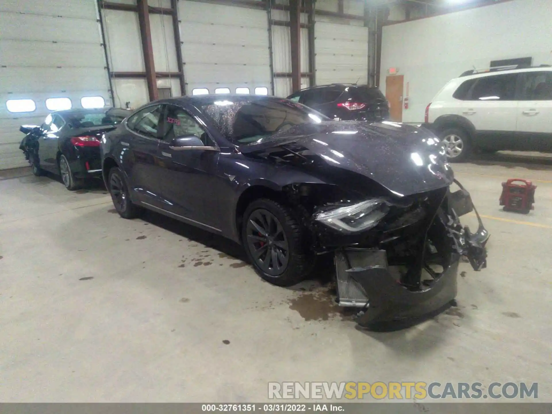 1 Photograph of a damaged car 5YJSA1E41KF331990 TESLA MODEL S 2019