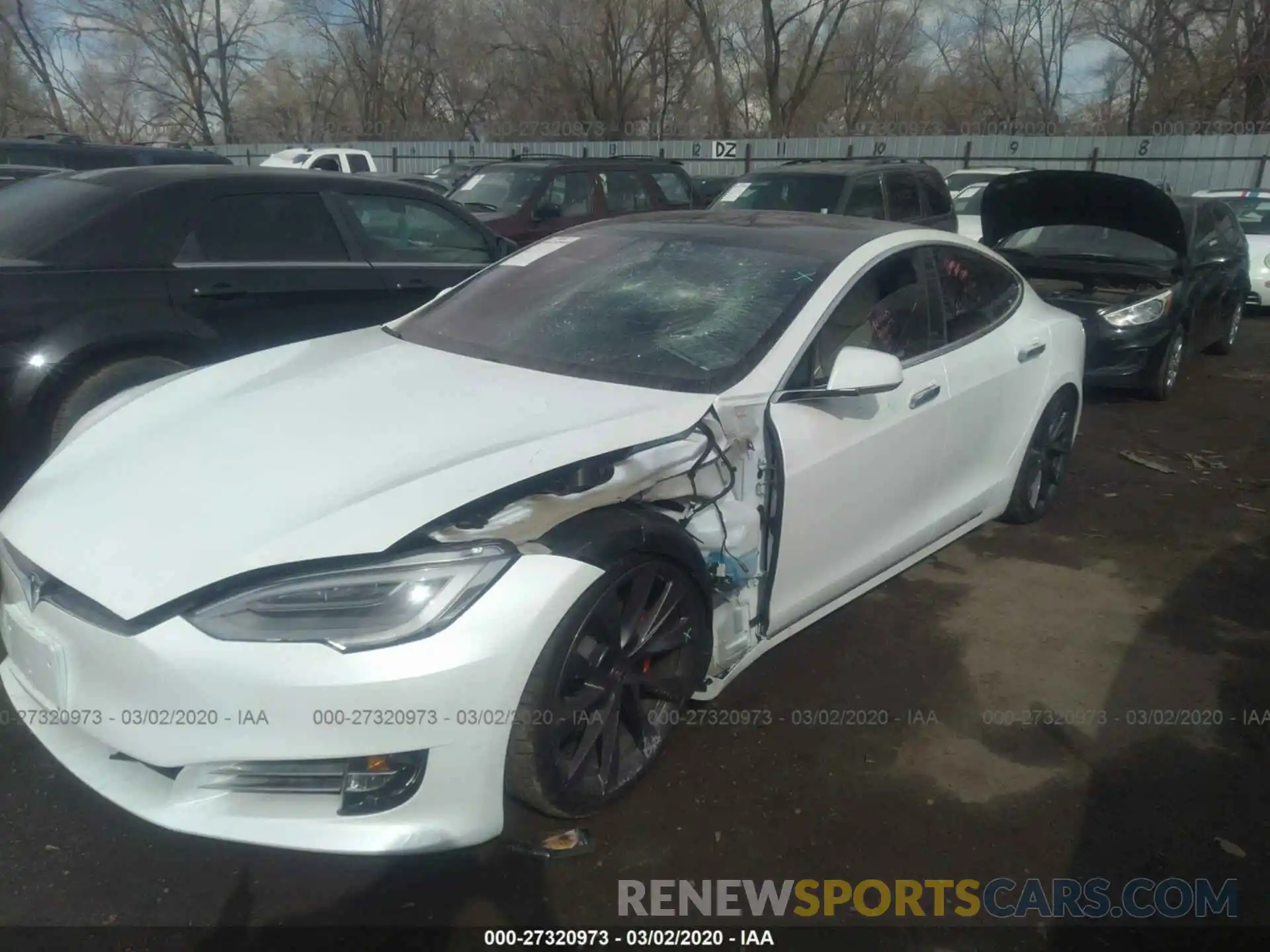 2 Photograph of a damaged car 5YJSA1E42KF337815 TESLA MODEL S 2019