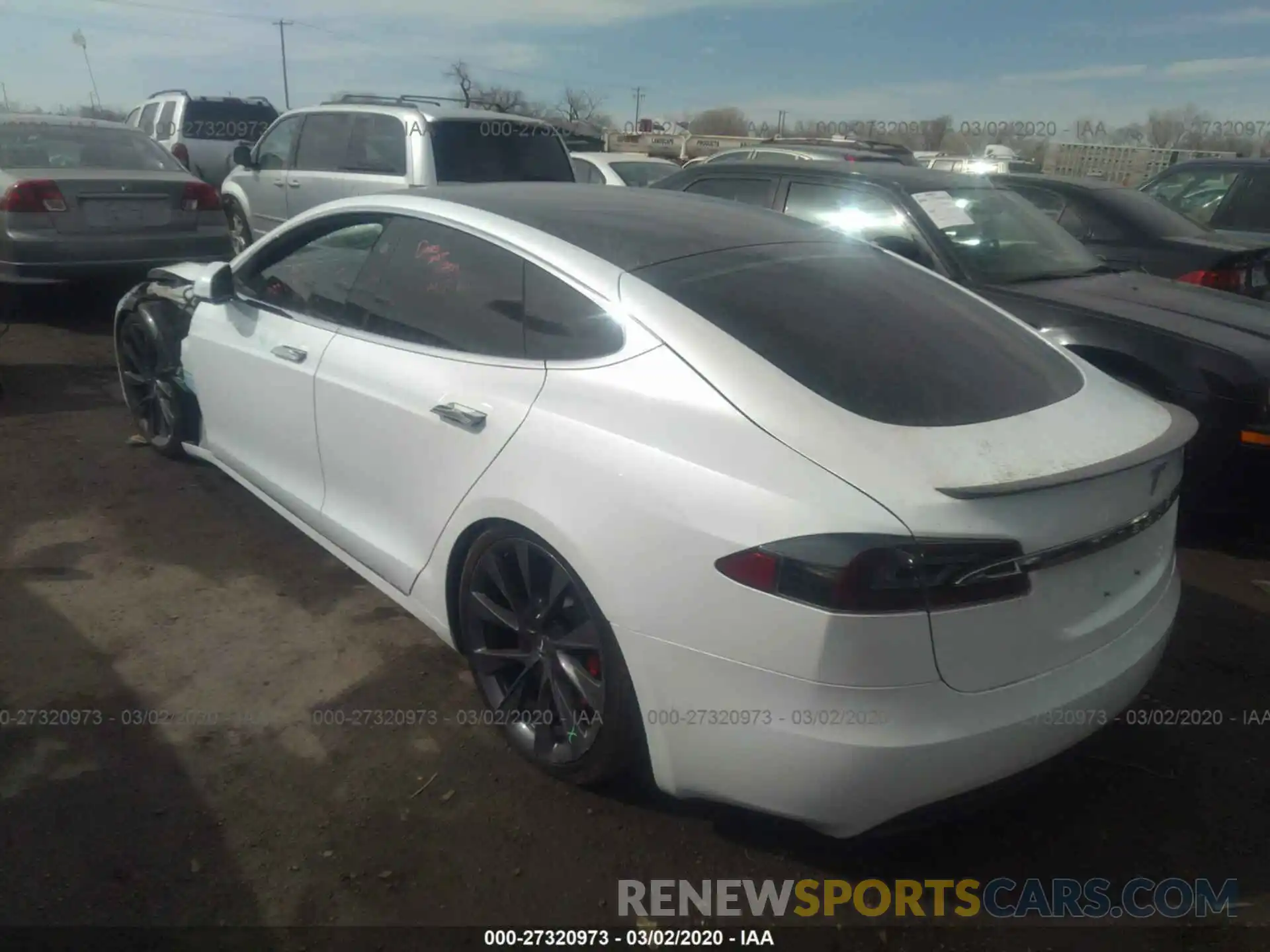 3 Фотография поврежденного автомобиля 5YJSA1E42KF337815 TESLA MODEL S 2019