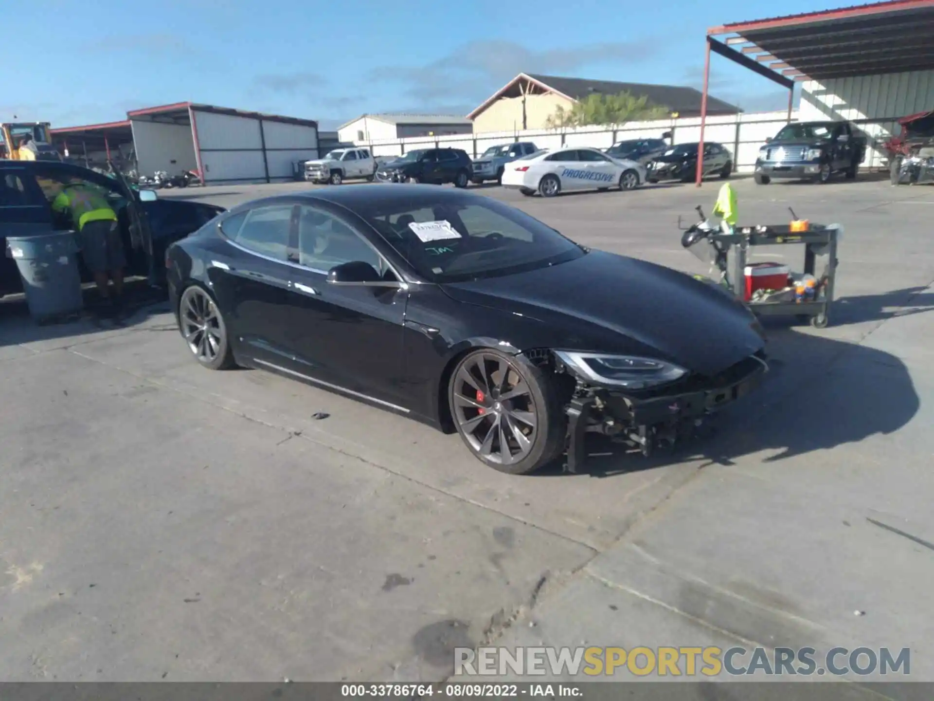 1 Photograph of a damaged car 5YJSA1E44KF303925 TESLA MODEL S 2019