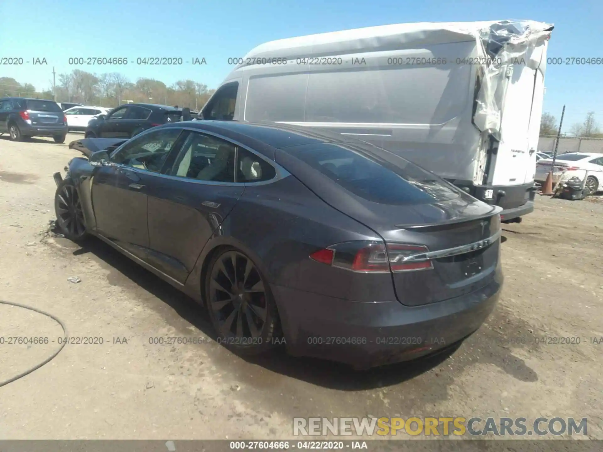 3 Photograph of a damaged car 5YJSA1E44KF332731 TESLA MODEL S 2019