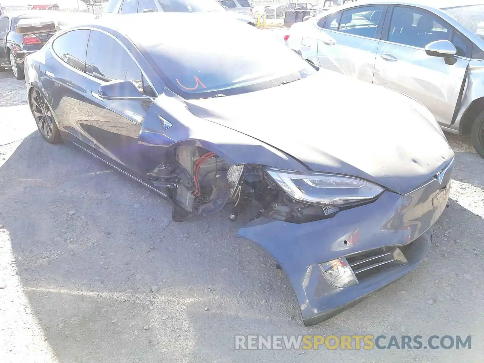 1 Photograph of a damaged car 5YJSA1E44KF337833 TESLA MODEL S 2019