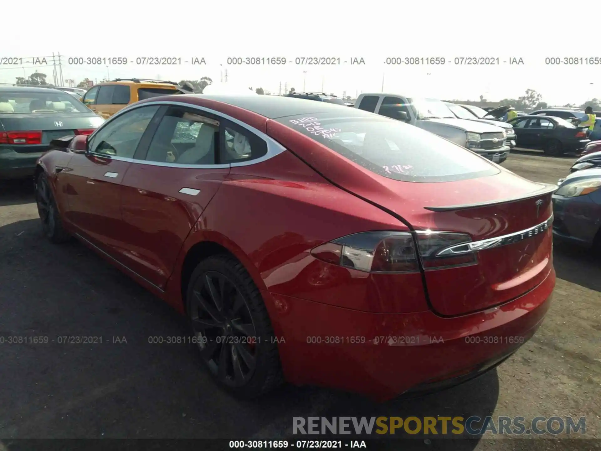 3 Photograph of a damaged car 5YJSA1E44KF349027 TESLA MODEL S 2019