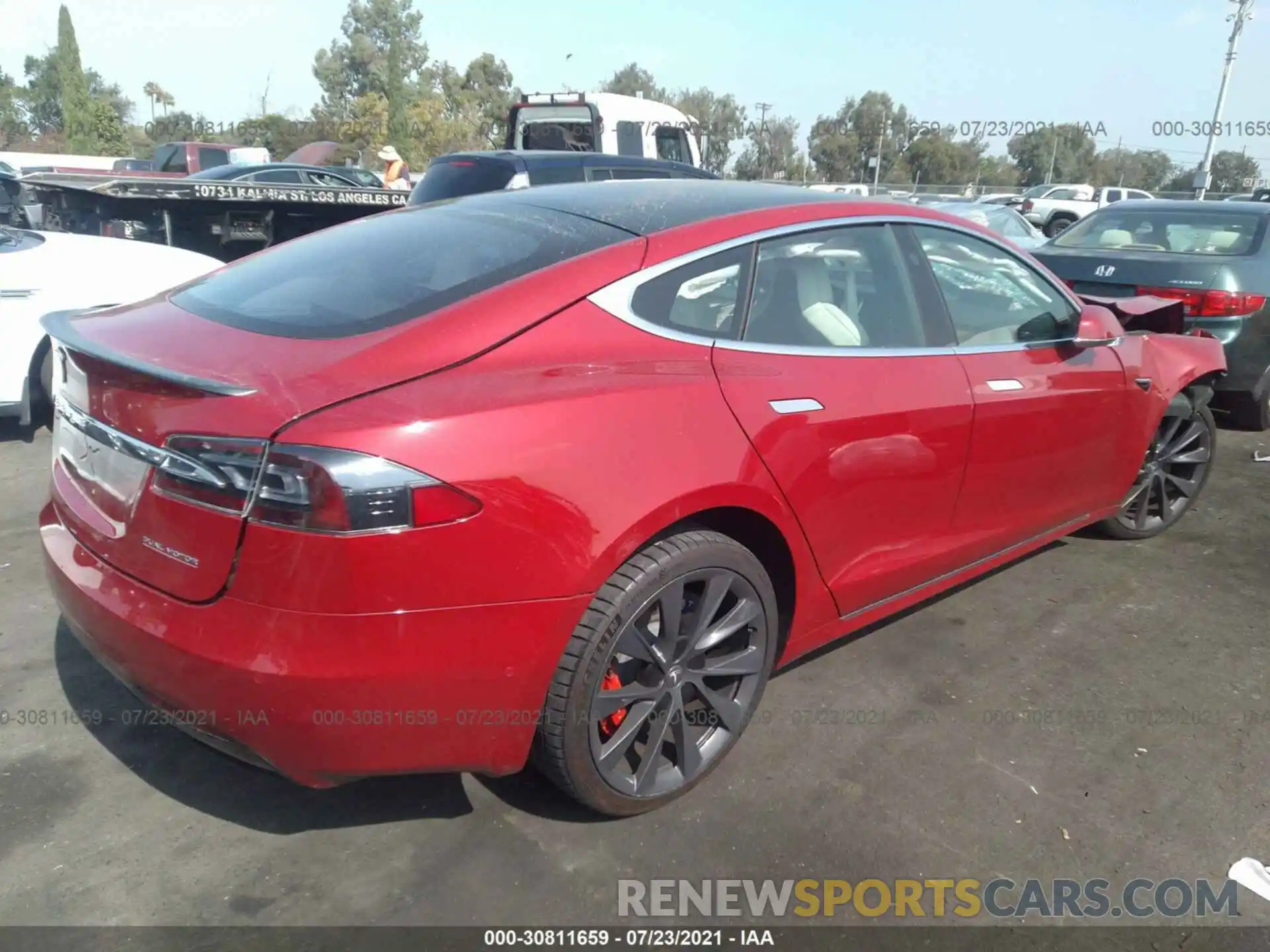 4 Photograph of a damaged car 5YJSA1E44KF349027 TESLA MODEL S 2019