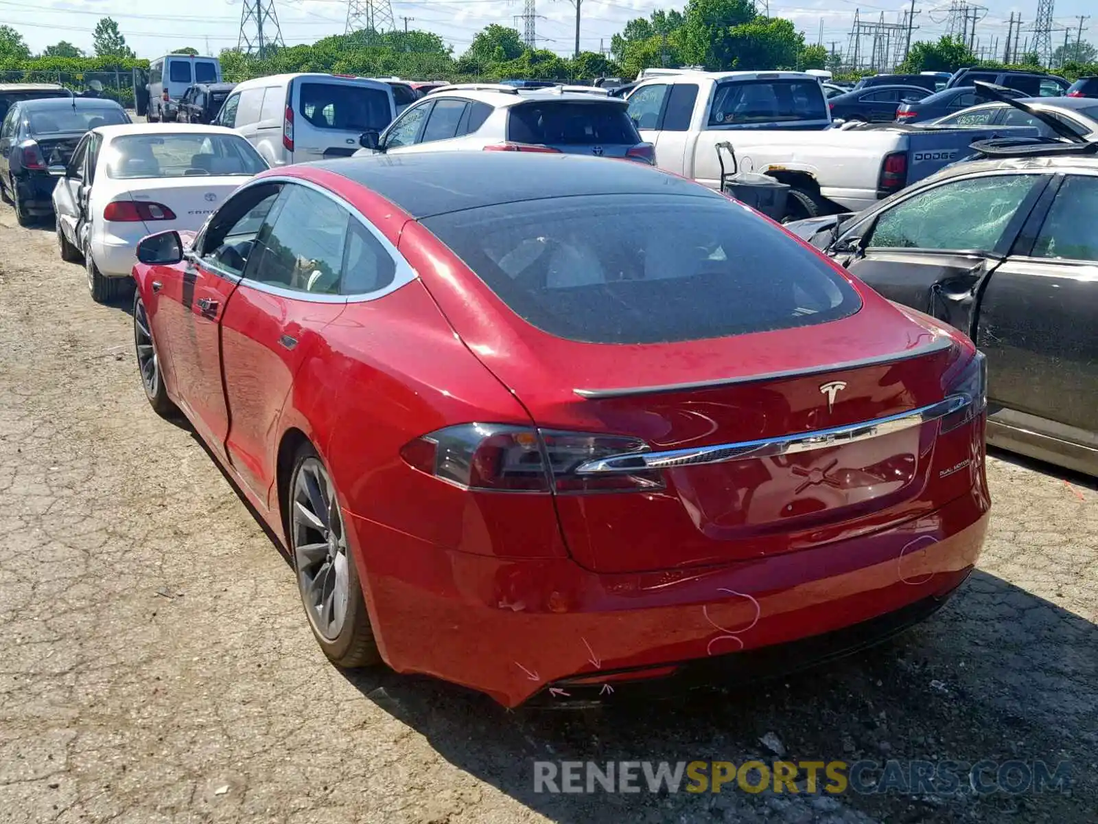 3 Photograph of a damaged car 5YJSA1E45KF330826 TESLA MODEL S 2019