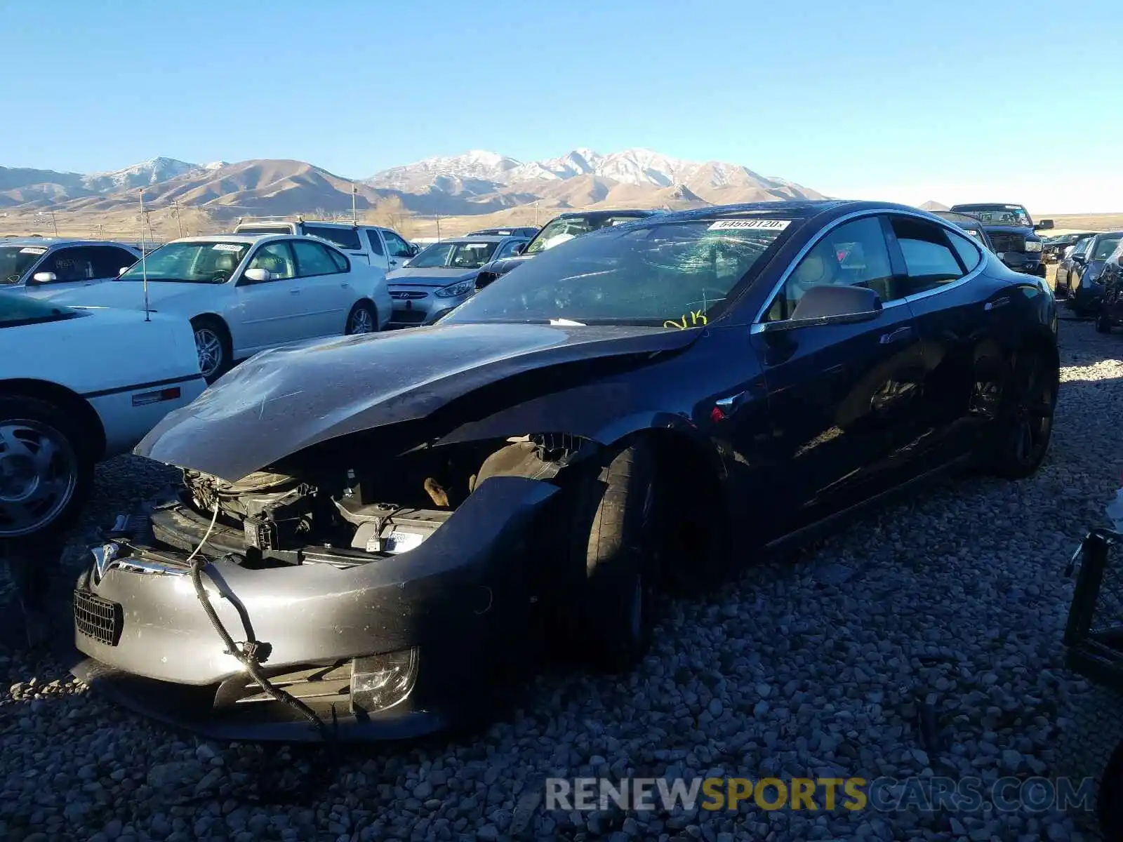 2 Photograph of a damaged car 5YJSA1E46KF300301 TESLA MODEL S 2019