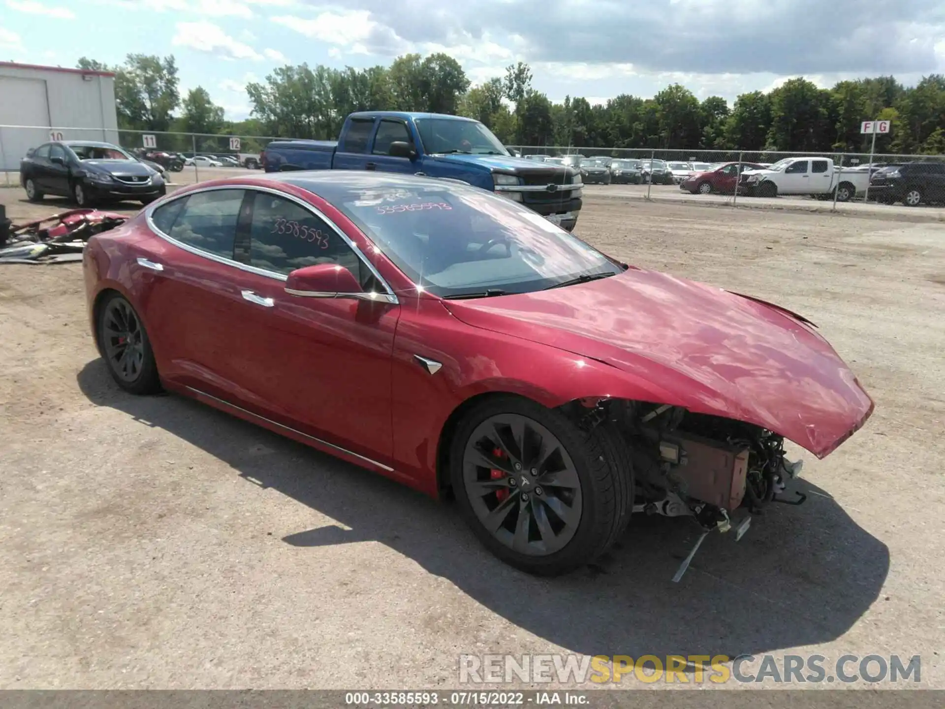 1 Photograph of a damaged car 5YJSA1E46KF343178 TESLA MODEL S 2019