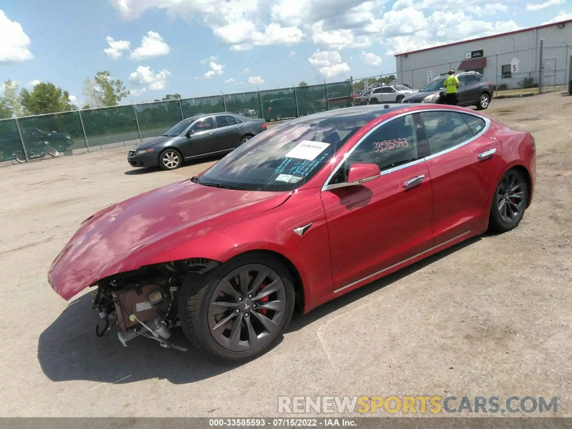 2 Photograph of a damaged car 5YJSA1E46KF343178 TESLA MODEL S 2019