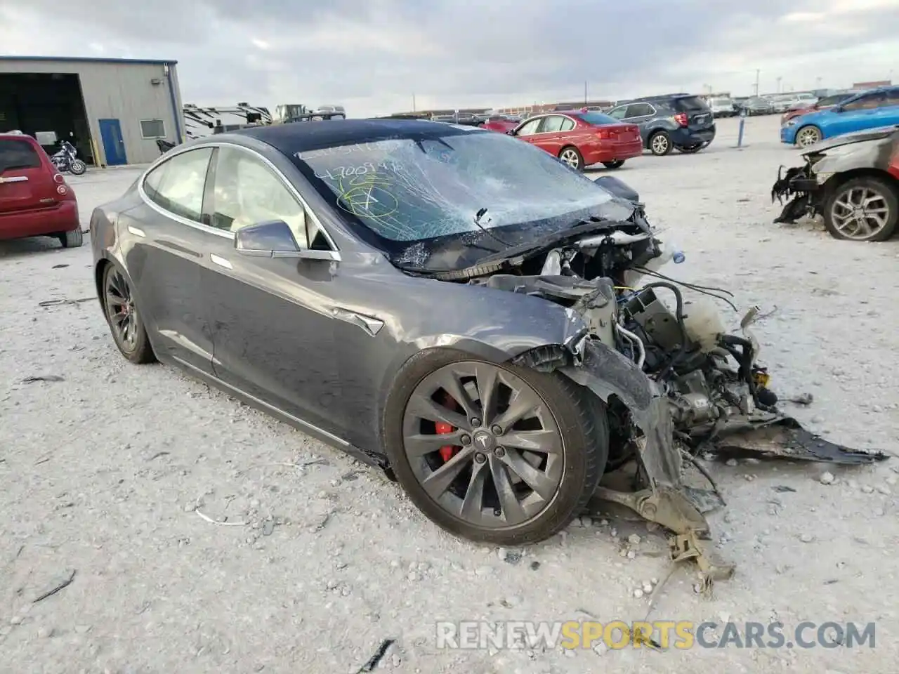 1 Photograph of a damaged car 5YJSA1E46KF348378 TESLA MODEL S 2019