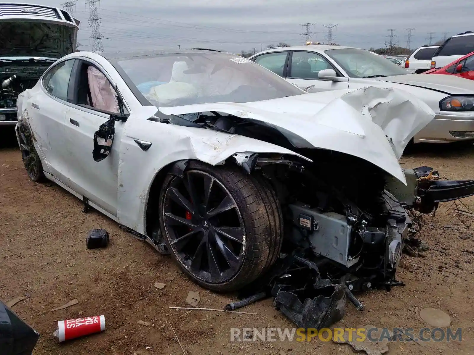 1 Photograph of a damaged car 5YJSA1E48KF309002 TESLA MODEL S 2019