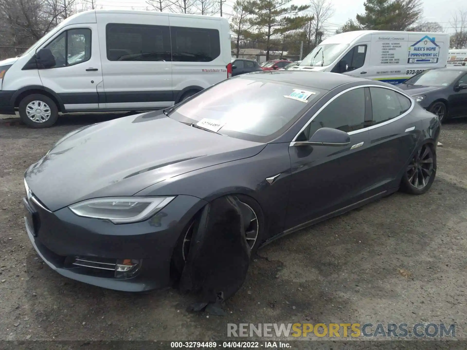 2 Photograph of a damaged car 5YJSA1E48KF312322 TESLA MODEL S 2019