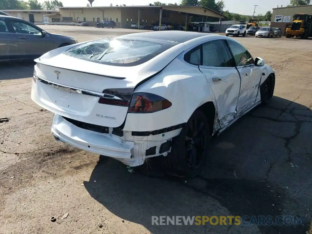 4 Photograph of a damaged car 5YJSA1E4XKF344172 TESLA MODEL S 2019