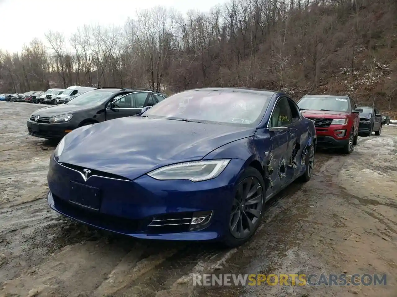 2 Photograph of a damaged car 5YJSA1E20LF354886 TESLA MODEL S 2020