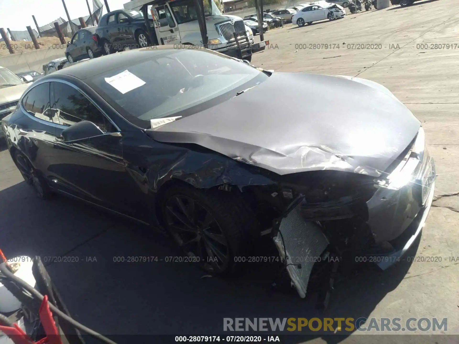 1 Photograph of a damaged car 5YJSA1E20LF358534 TESLA MODEL S 2020