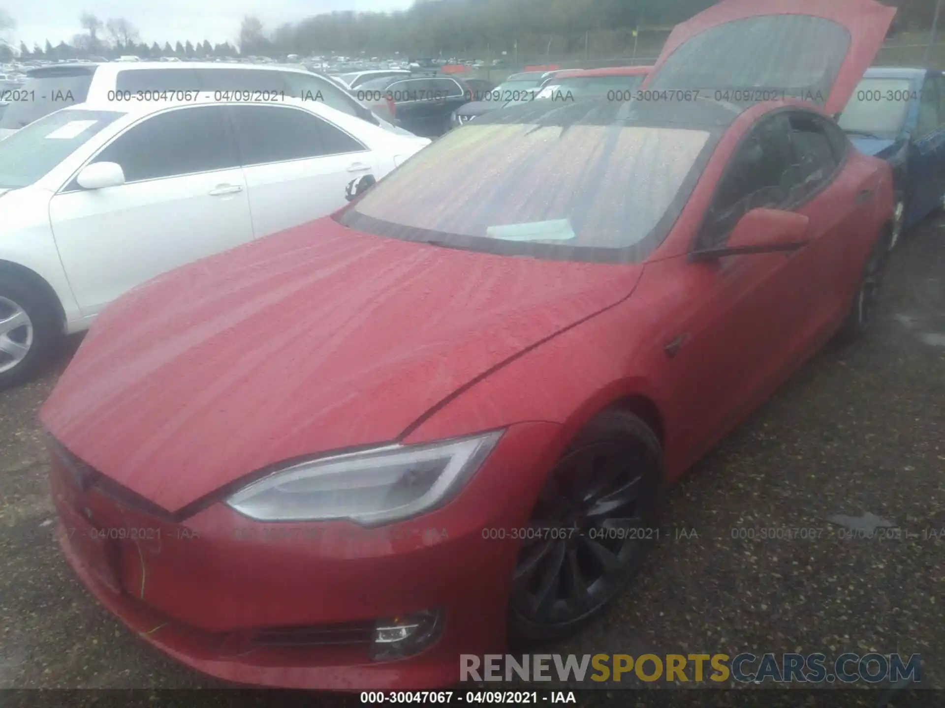 2 Photograph of a damaged car 5YJSA1E20LF359490 TESLA MODEL S 2020