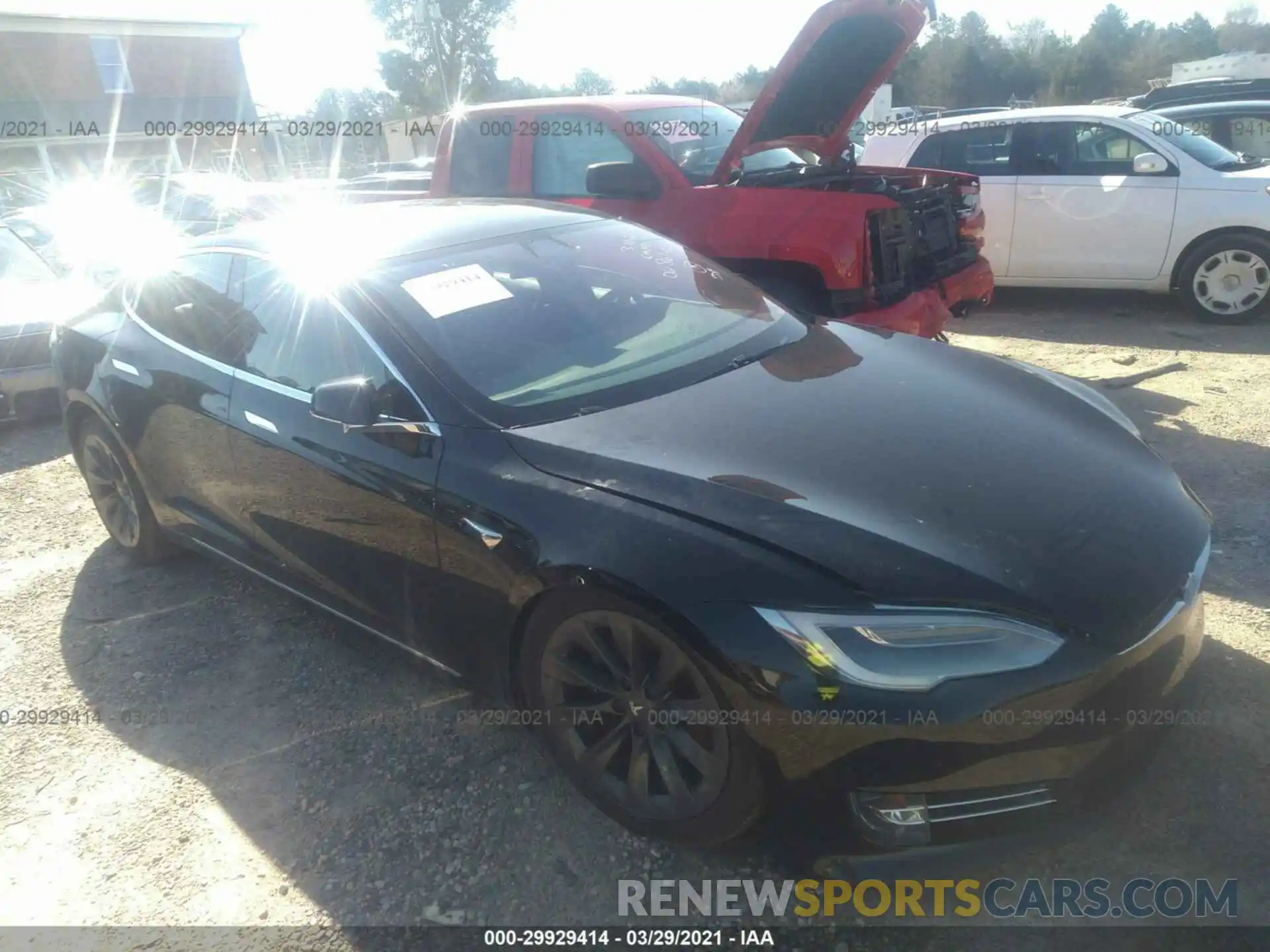 1 Photograph of a damaged car 5YJSA1E20LF365306 TESLA MODEL S 2020