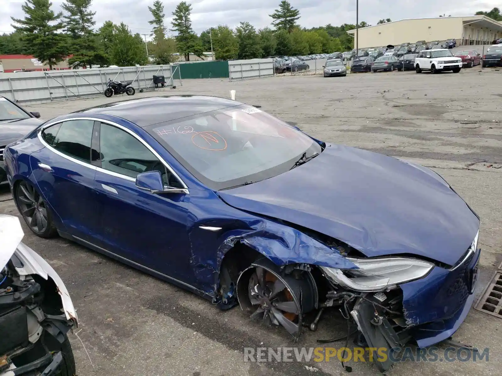 1 Photograph of a damaged car 5YJSA1E21LF363774 TESLA MODEL S 2020