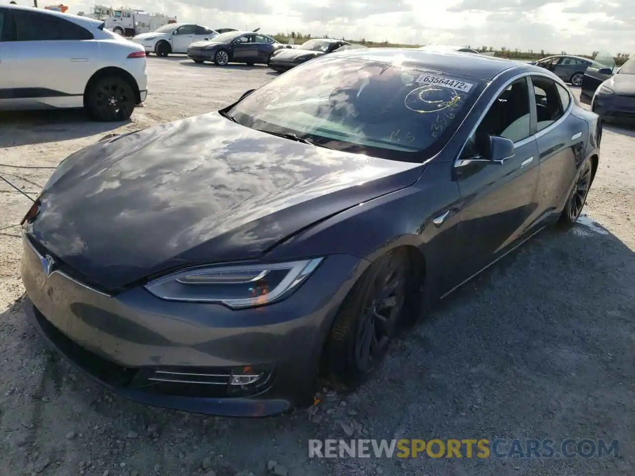 2 Photograph of a damaged car 5YJSA1E21LF364102 TESLA MODEL S 2020