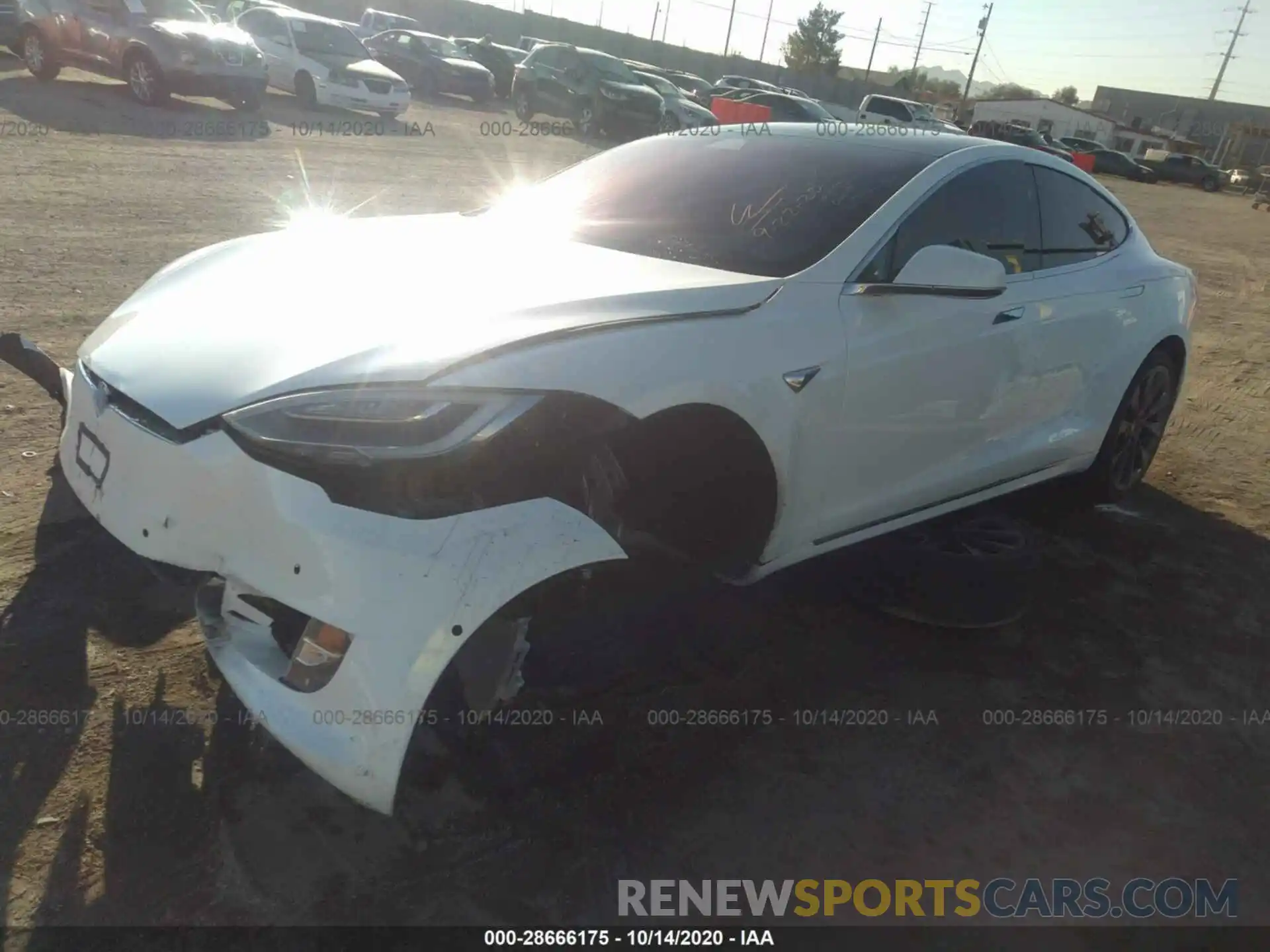 2 Photograph of a damaged car 5YJSA1E21LF365315 TESLA MODEL S 2020