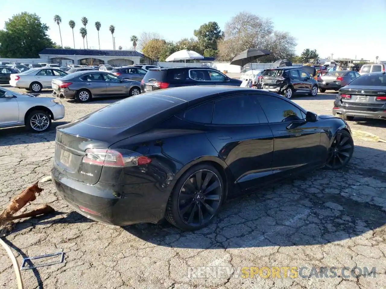 3 Photograph of a damaged car 5YJSA1E22LF363296 TESLA MODEL S 2020