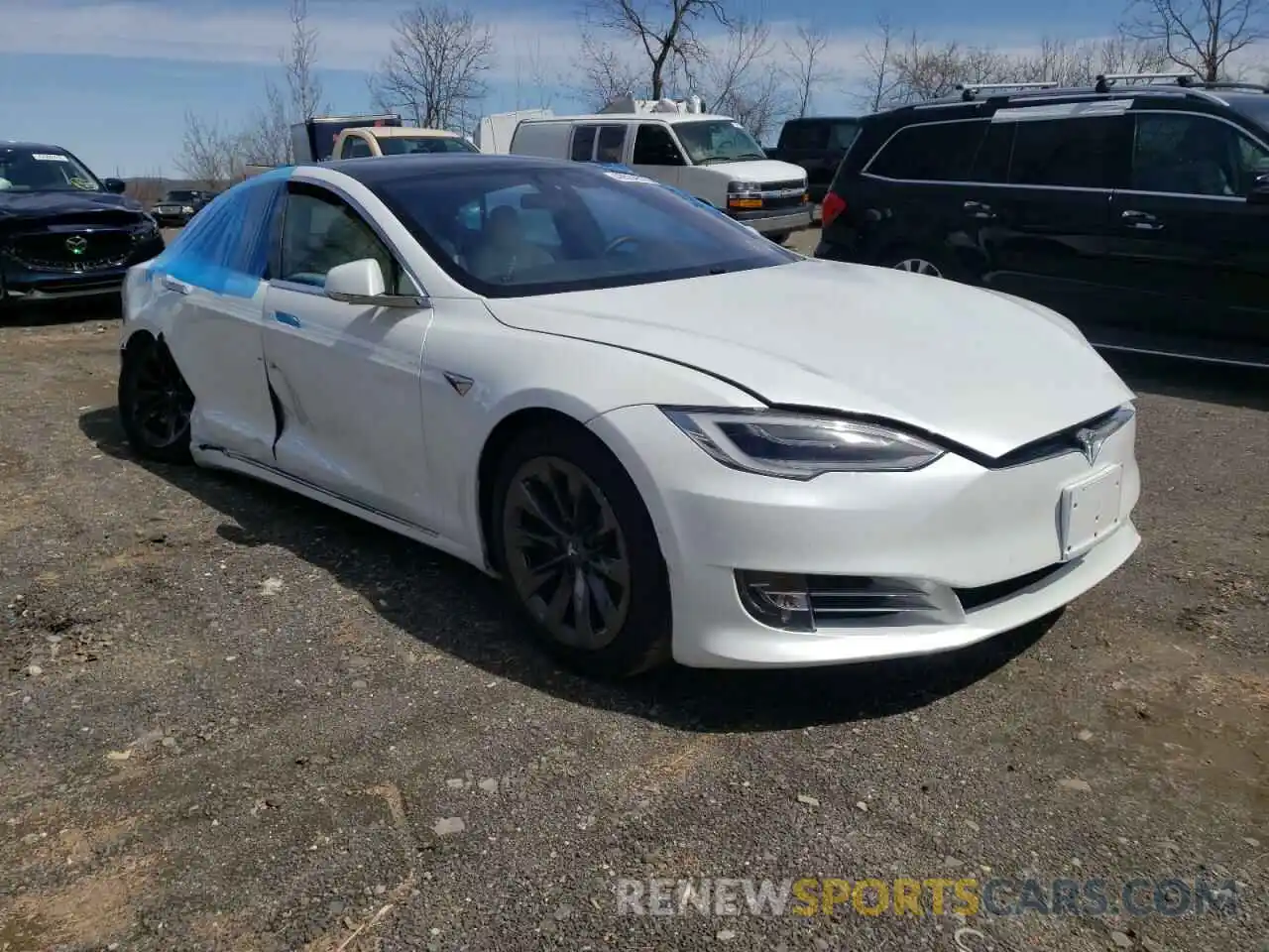 1 Photograph of a damaged car 5YJSA1E22LF369096 TESLA MODEL S 2020