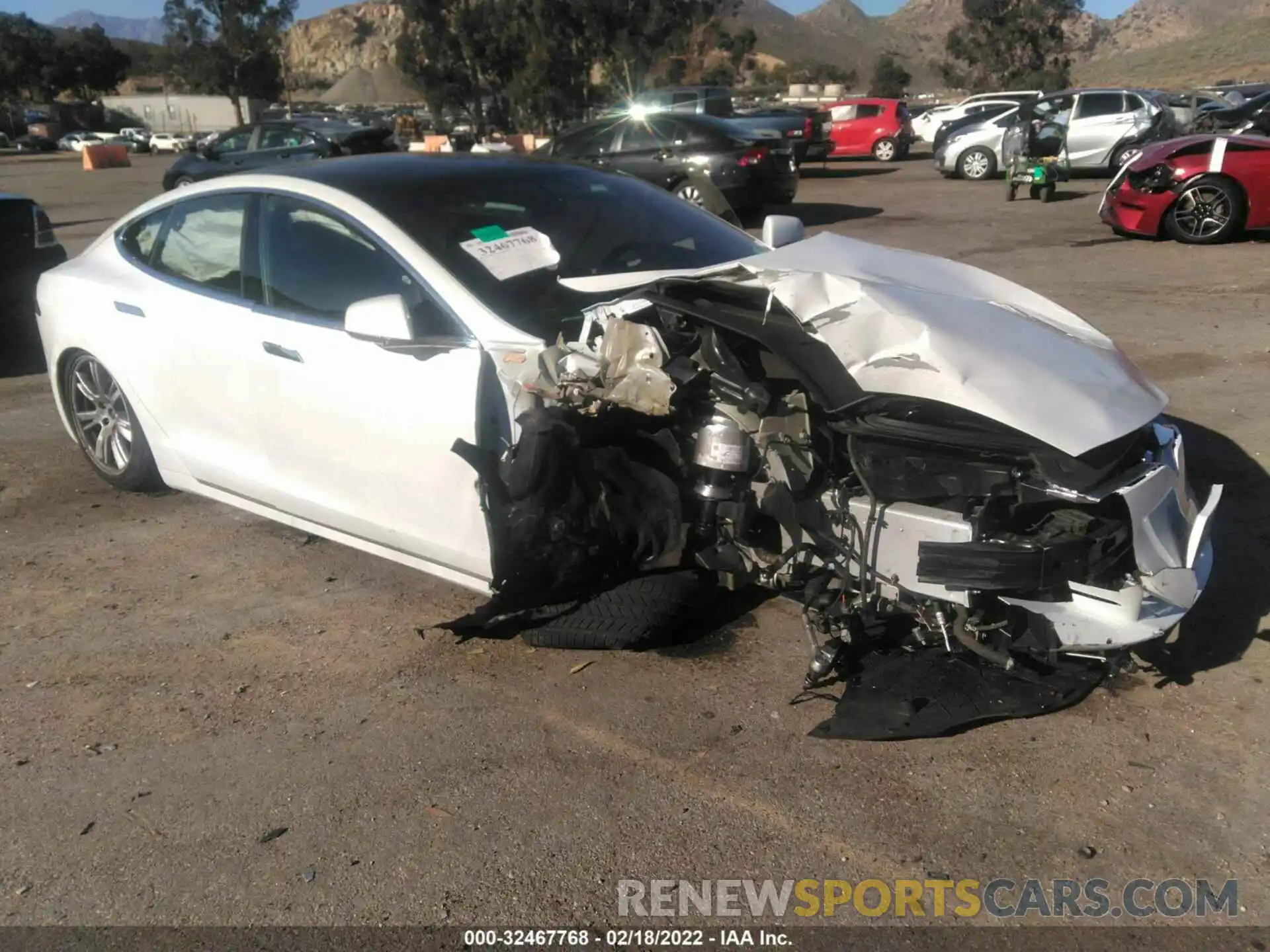 1 Photograph of a damaged car 5YJSA1E22LF369552 TESLA MODEL S 2020