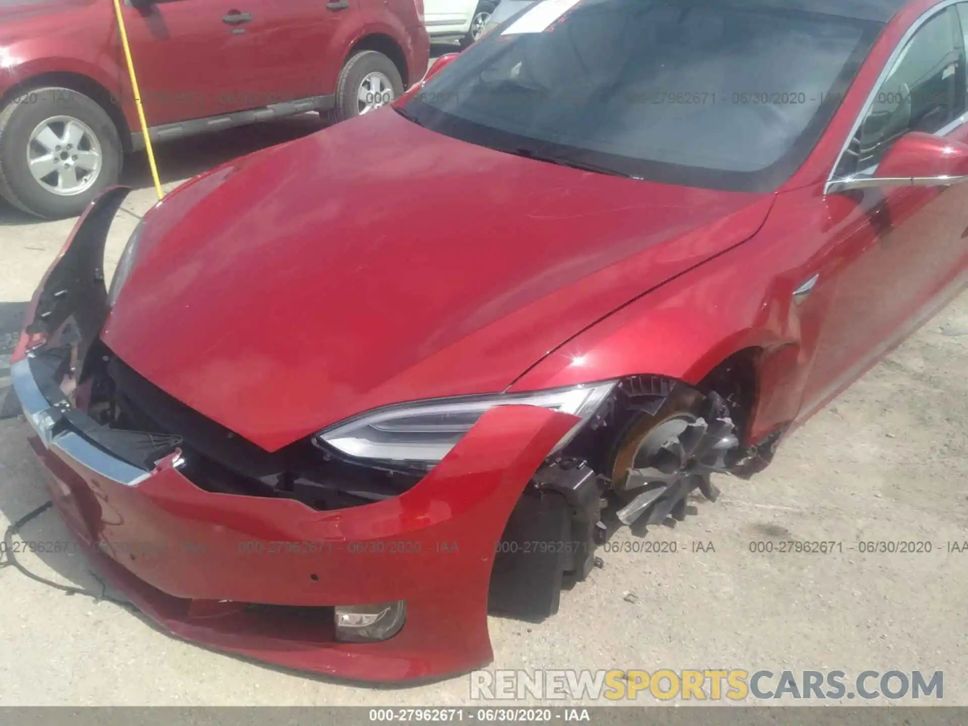 6 Photograph of a damaged car 5YJSA1E22LF380082 TESLA MODEL S 2020