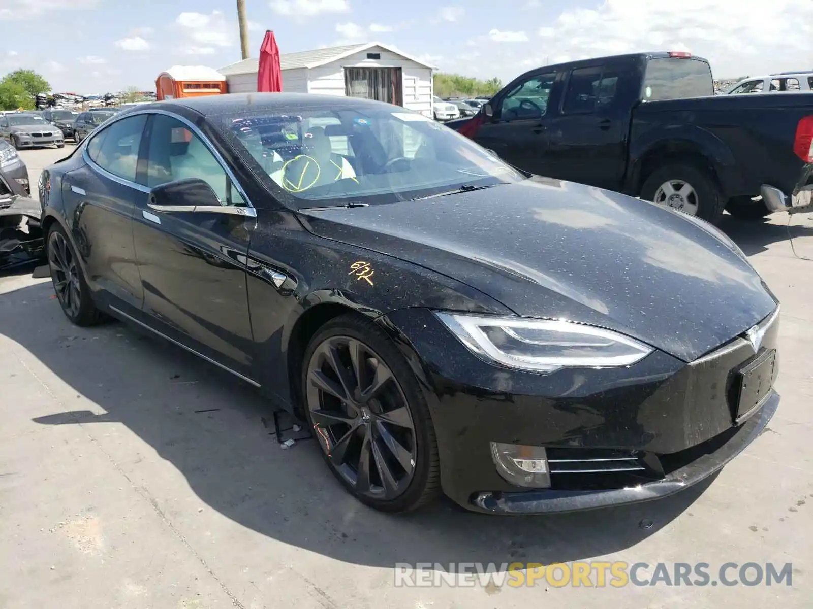 1 Photograph of a damaged car 5YJSA1E22LF390644 TESLA MODEL S 2020