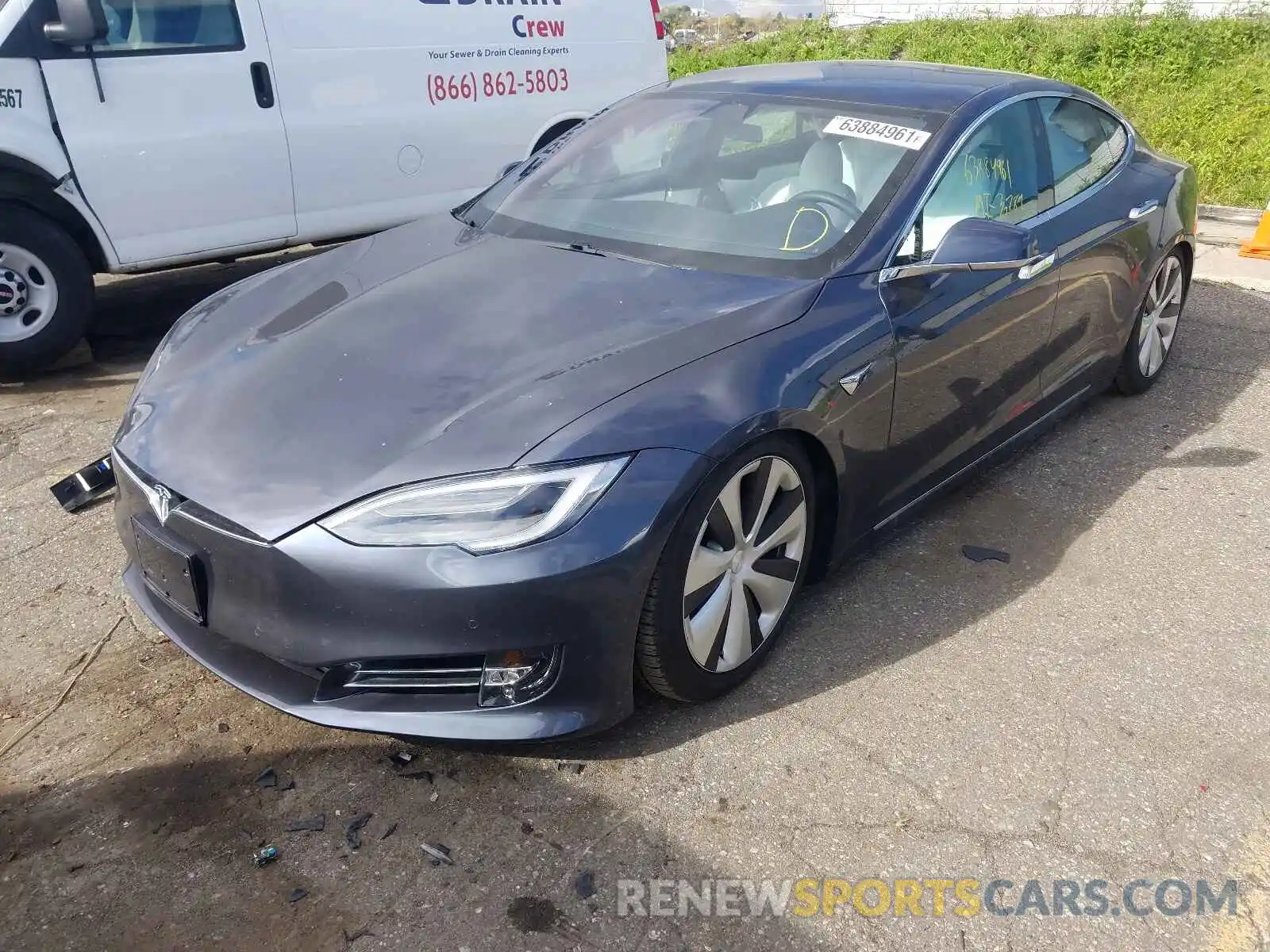 2 Photograph of a damaged car 5YJSA1E22LF413307 TESLA MODEL S 2020