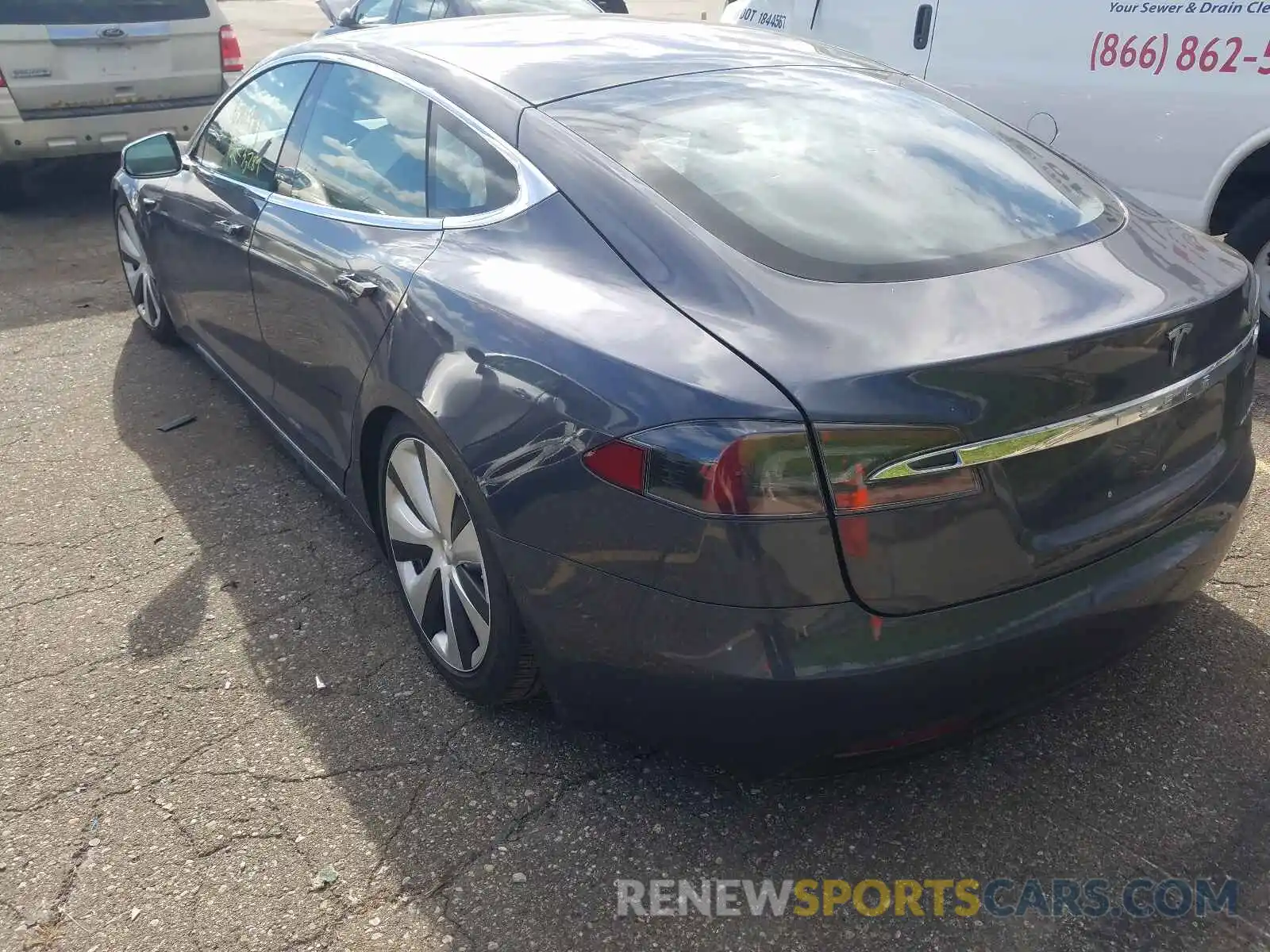 3 Photograph of a damaged car 5YJSA1E22LF413307 TESLA MODEL S 2020