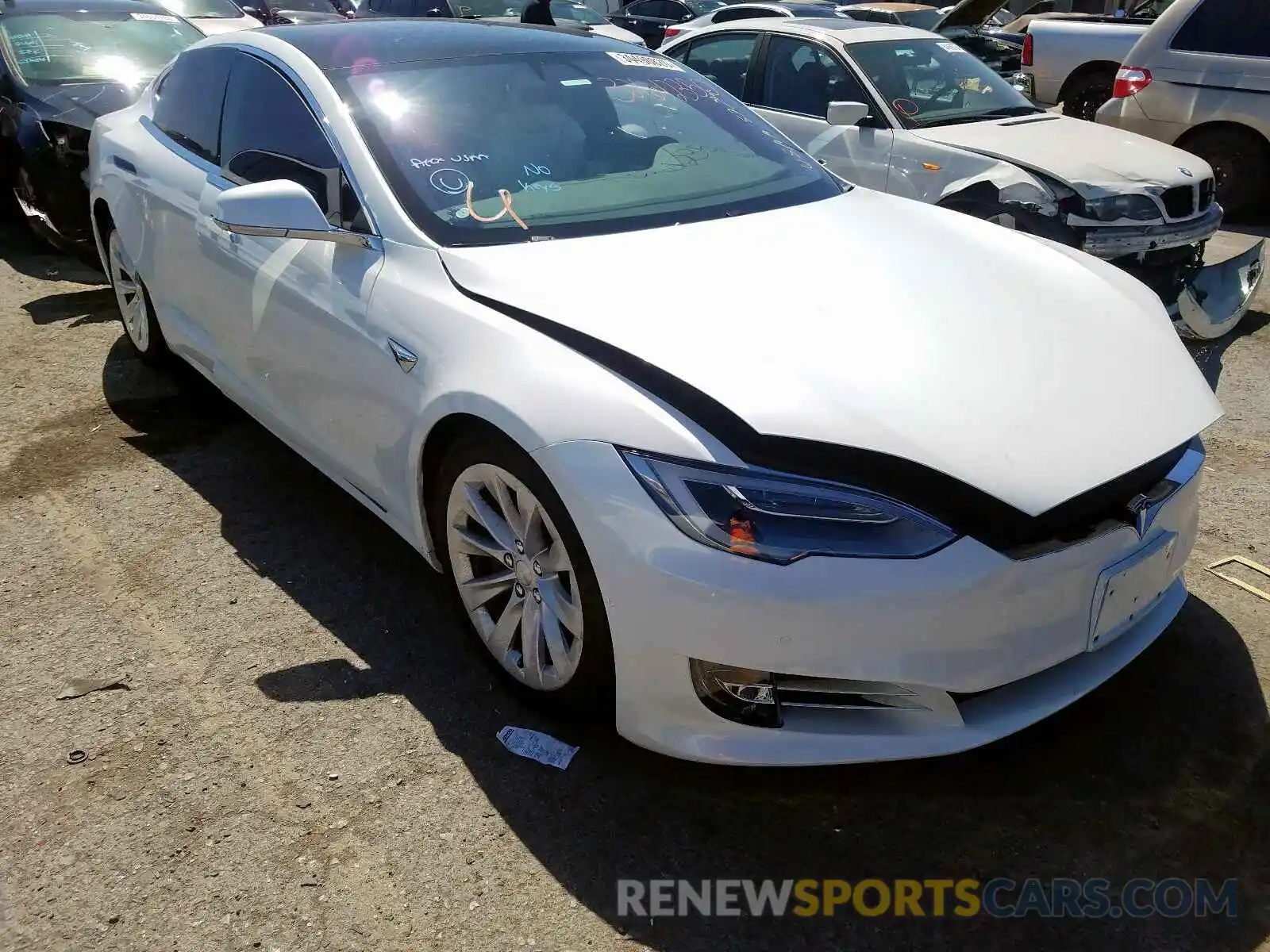 1 Photograph of a damaged car 5YJSA1E23LF361993 TESLA MODEL S 2020