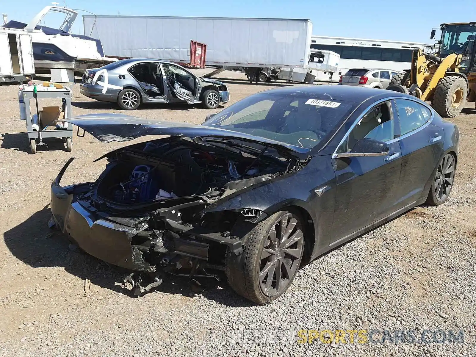 2 Photograph of a damaged car 5YJSA1E23LF370385 TESLA MODEL S 2020