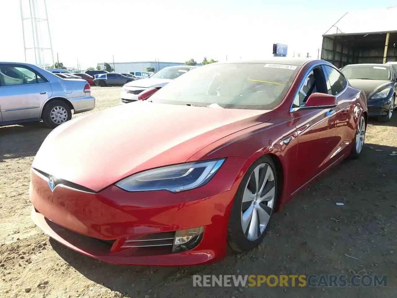 2 Фотография поврежденного автомобиля 5YJSA1E23LF401148 TESLA MODEL S 2020