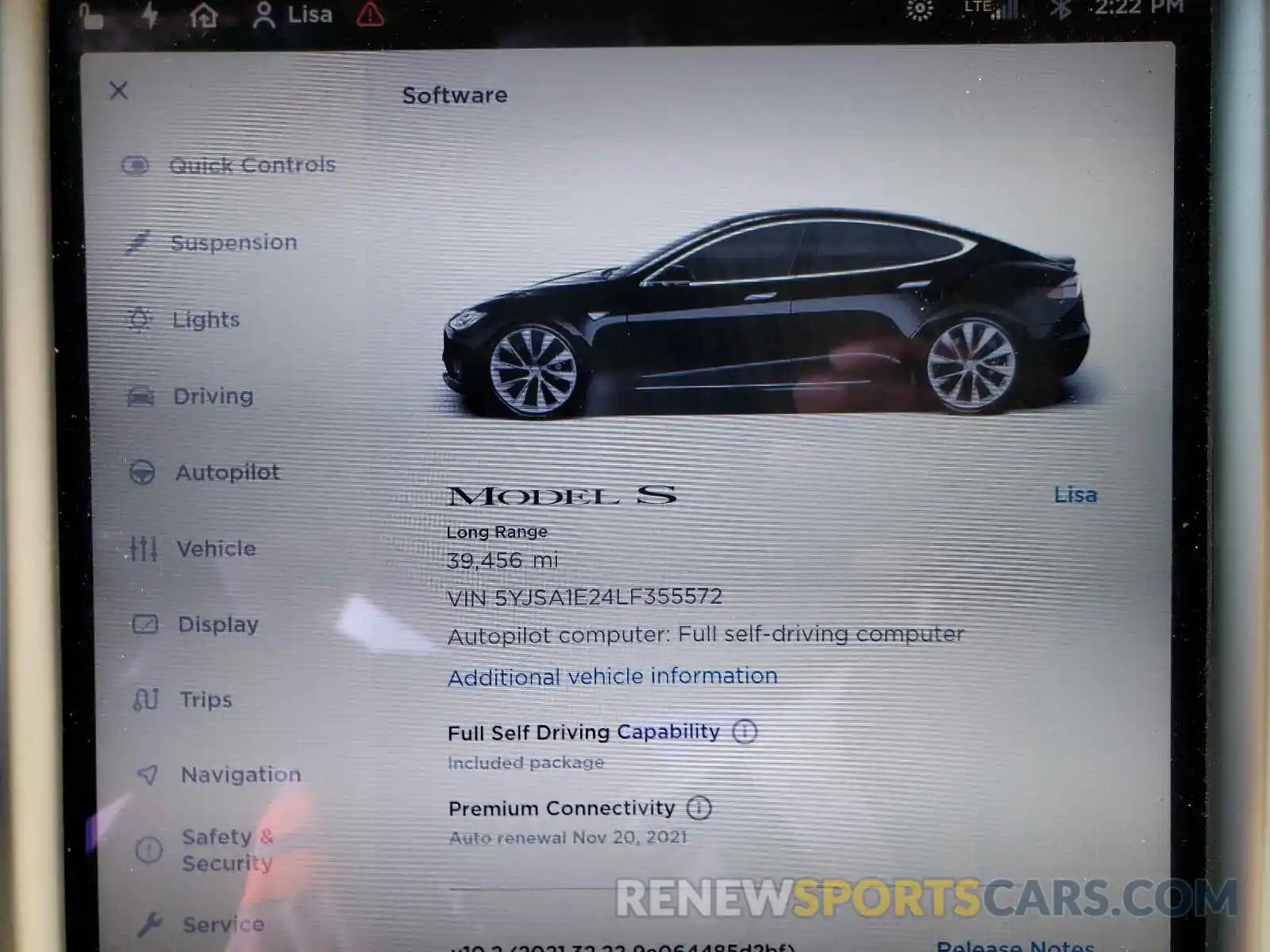 8 Photograph of a damaged car 5YJSA1E24LF355572 TESLA MODEL S 2020