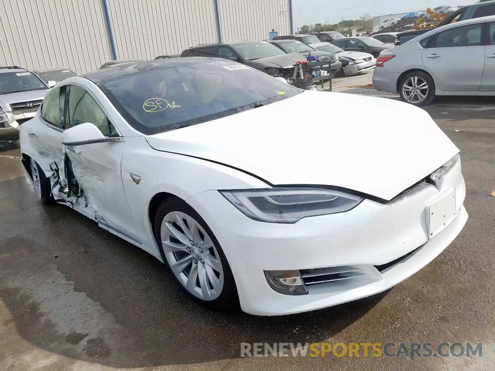 1 Photograph of a damaged car 5YJSA1E24LF362571 TESLA MODEL S 2020