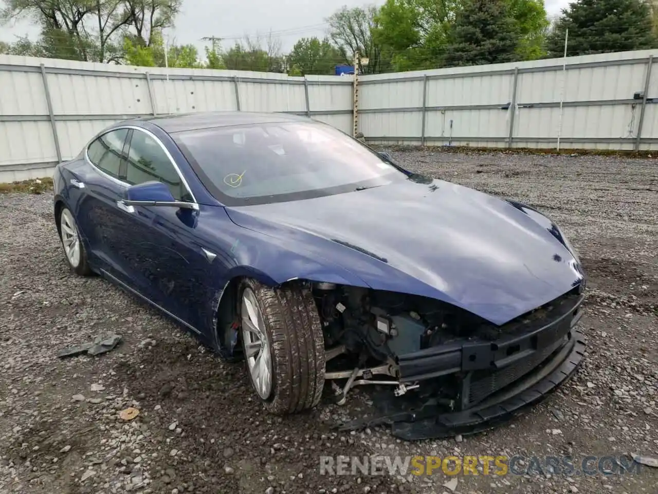 1 Photograph of a damaged car 5YJSA1E25LF359503 TESLA MODEL S 2020