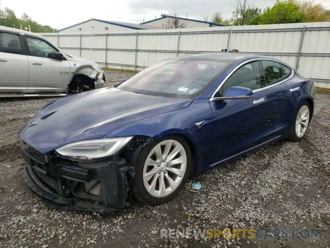 2 Photograph of a damaged car 5YJSA1E25LF359503 TESLA MODEL S 2020