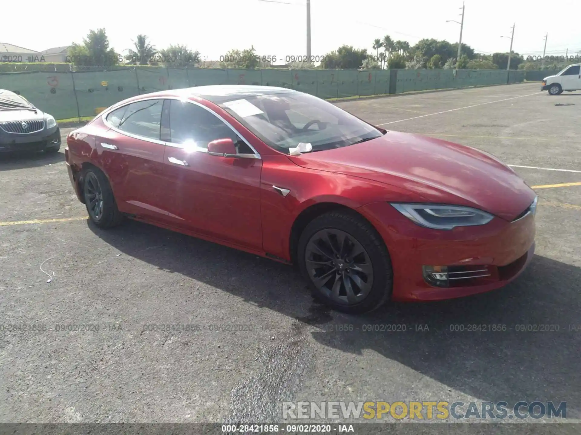 1 Photograph of a damaged car 5YJSA1E25LF366029 TESLA MODEL S 2020