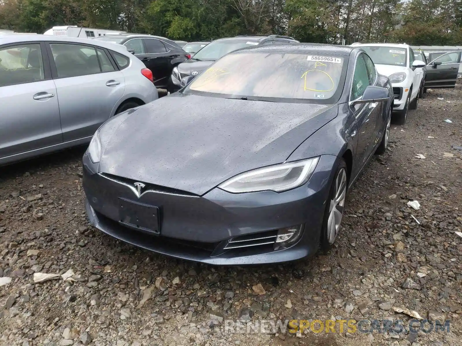 2 Photograph of a damaged car 5YJSA1E25LF382781 TESLA MODEL S 2020